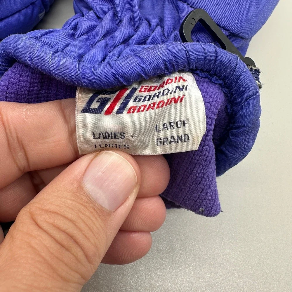 Gordini Gore-Tex Ski Gloves Womens Large Purple Blue Waterproof Insulated Winter